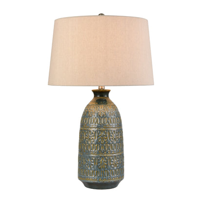 ELK STUDIO S0019-11143 Burnie 28'' High 1-Light Table Lamp - Blue Glazed