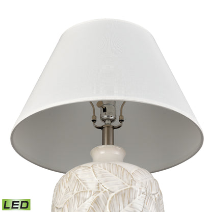 ELK STUDIO S0019-11147-LED Goodell 27.5'' High 1-Light Table Lamp - White Glazed - Includes LED Bulb