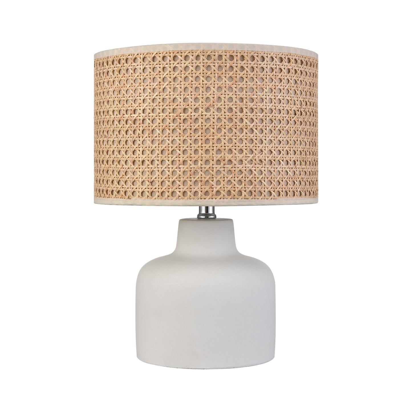 ELK STUDIO S0019-11174-LED Rockport 17'' High 1-Light Table Lamp - Matte White - Includes LED Bulb