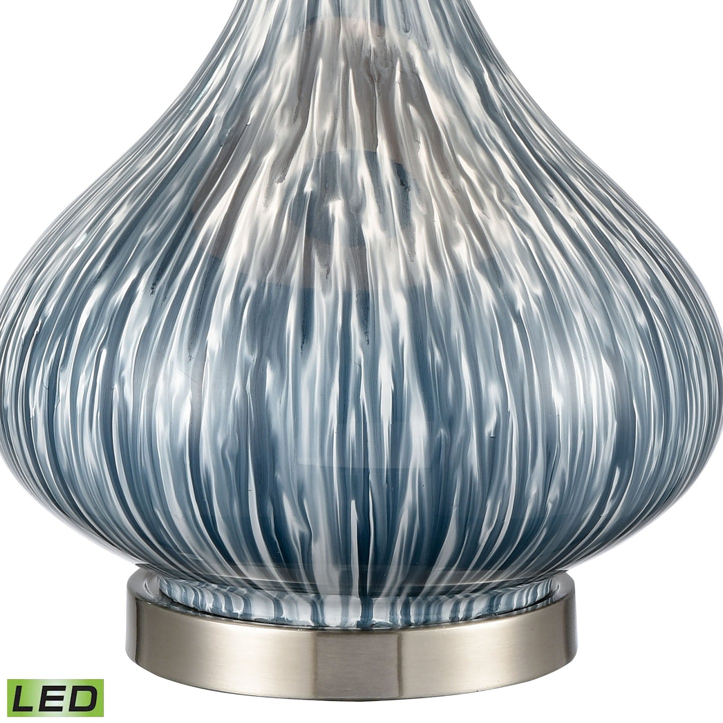 ELK STUDIO S0019-7979-LED Northcott 28'' High 1-Light Table Lamp - Blue - Includes LED Bulb