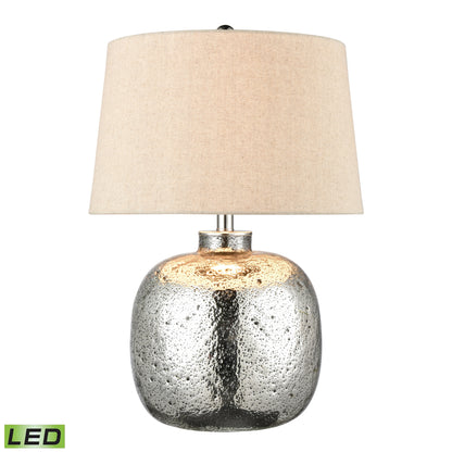 ELK STUDIO S0019-7980-LED Cicely 24'' High 1-Light Table Lamp - Silver Mercury - Includes LED Bulb