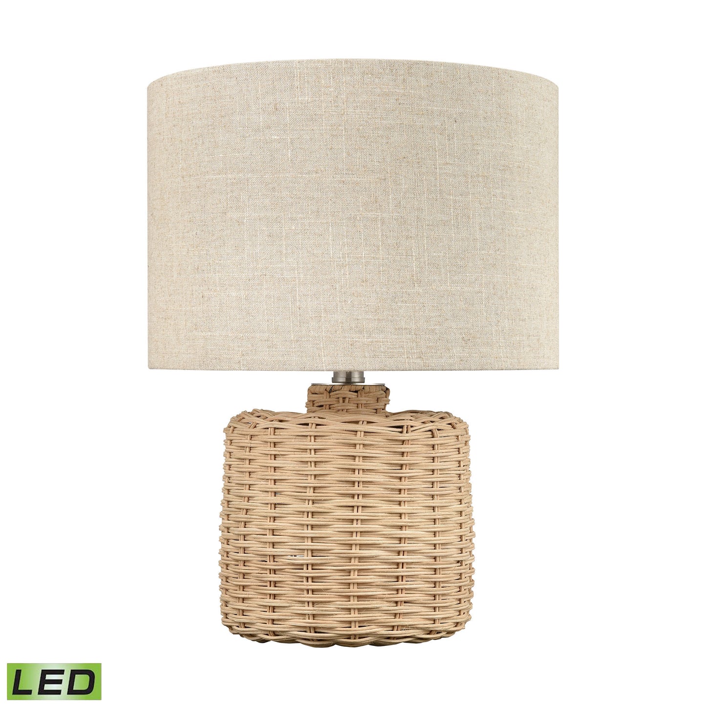 ELK STUDIO S0019-8019-LED Roscoe 18'' High 1-Light Table Lamp - Natural - Includes LED Bulb