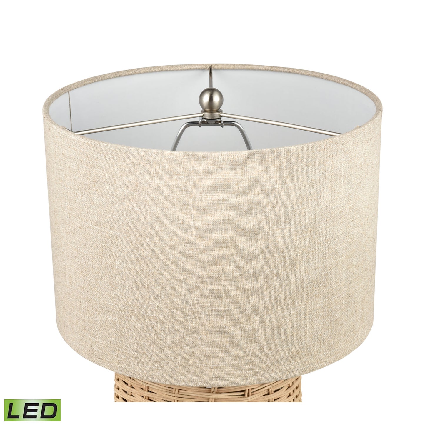 ELK STUDIO S0019-8019-LED Roscoe 18'' High 1-Light Table Lamp - Natural - Includes LED Bulb