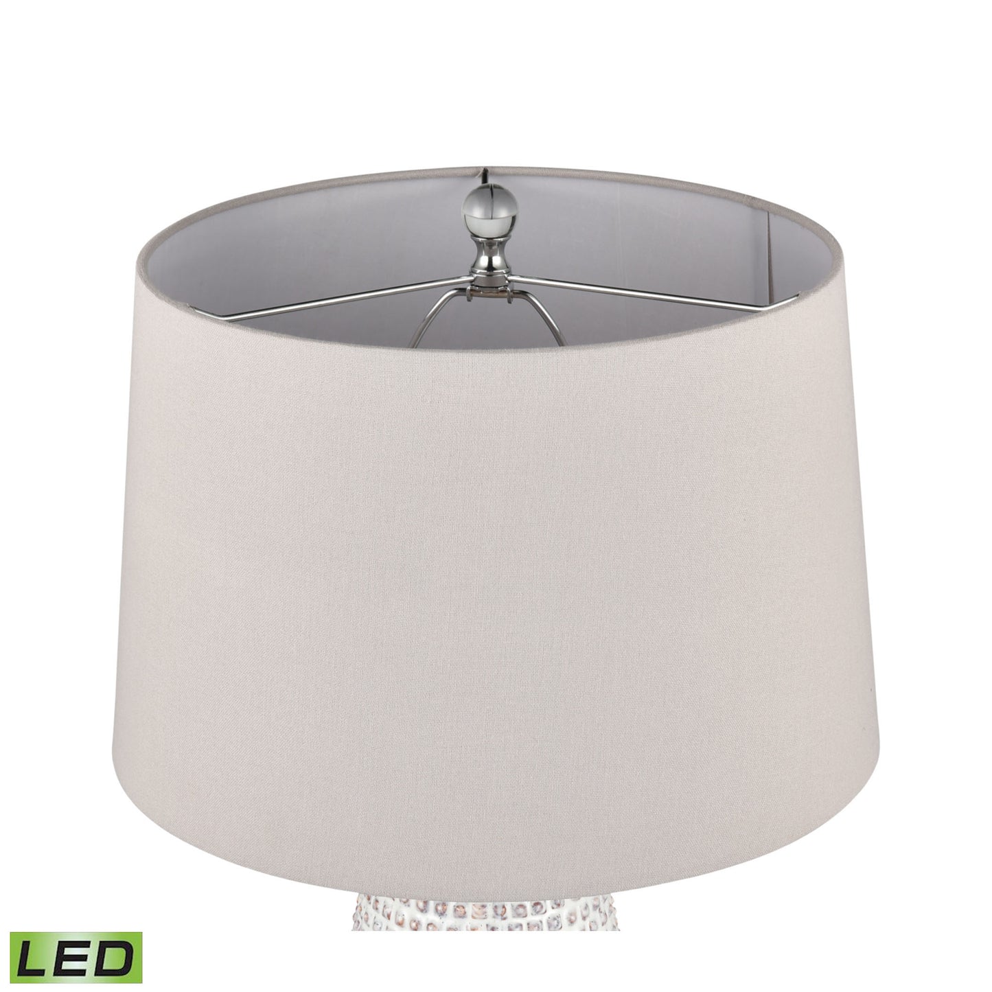 ELK STUDIO S0019-8028-LED Copeland 29'' High 1-Light Table Lamp - White - Includes LED Bulb