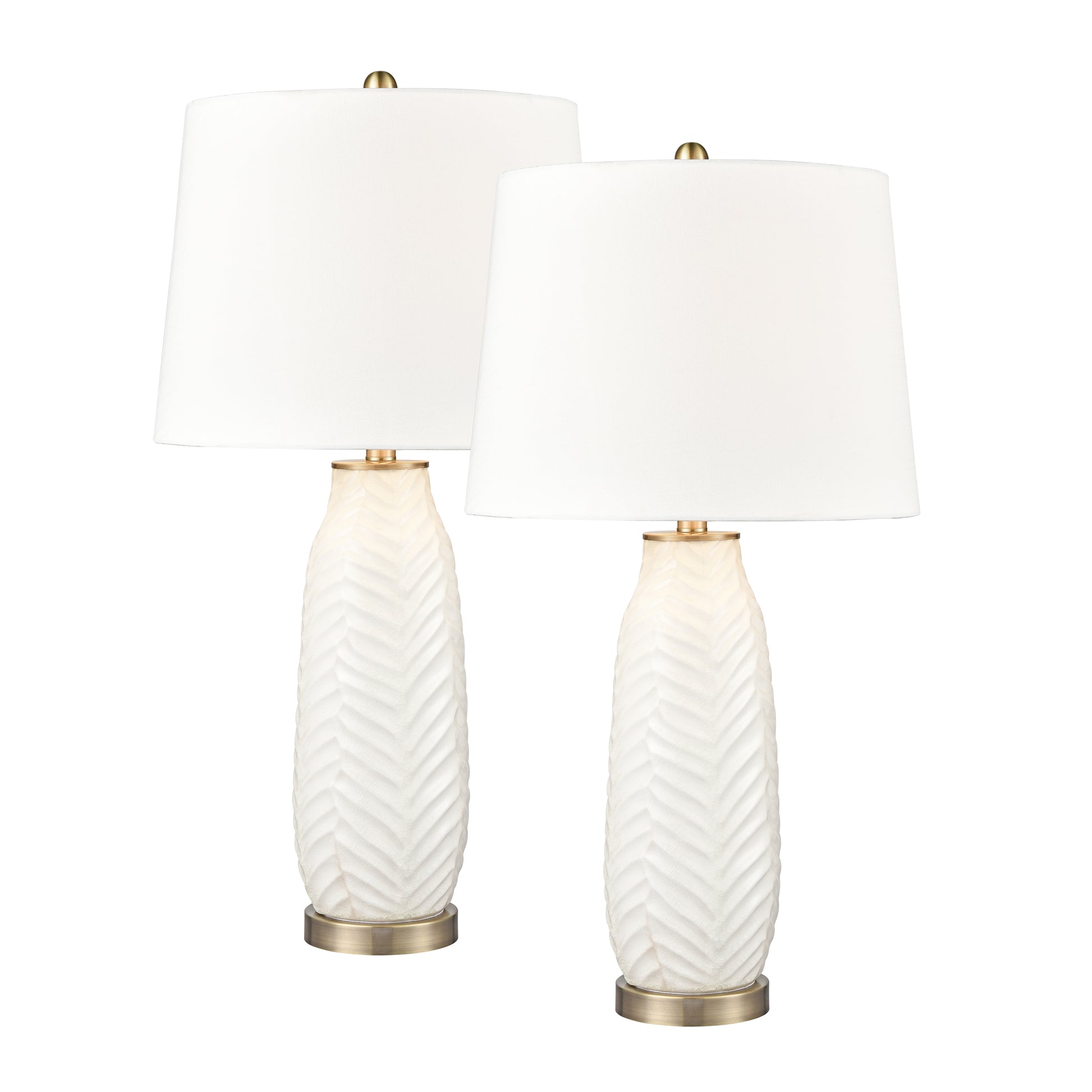 ELK STUDIO S0019-8034/S2 Bynum 29'' High 1-Light Table Lamp - Set of 2 White