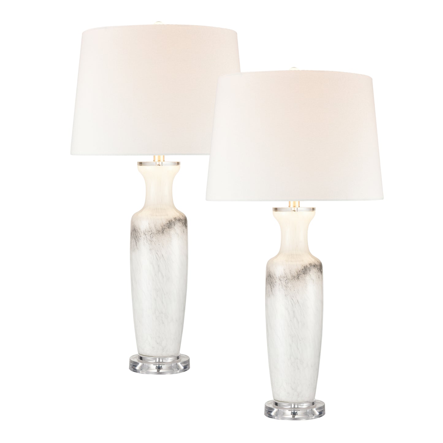 ELK STUDIO S0019-8041/S2 Abilene Table Lamp - Set of 2 White