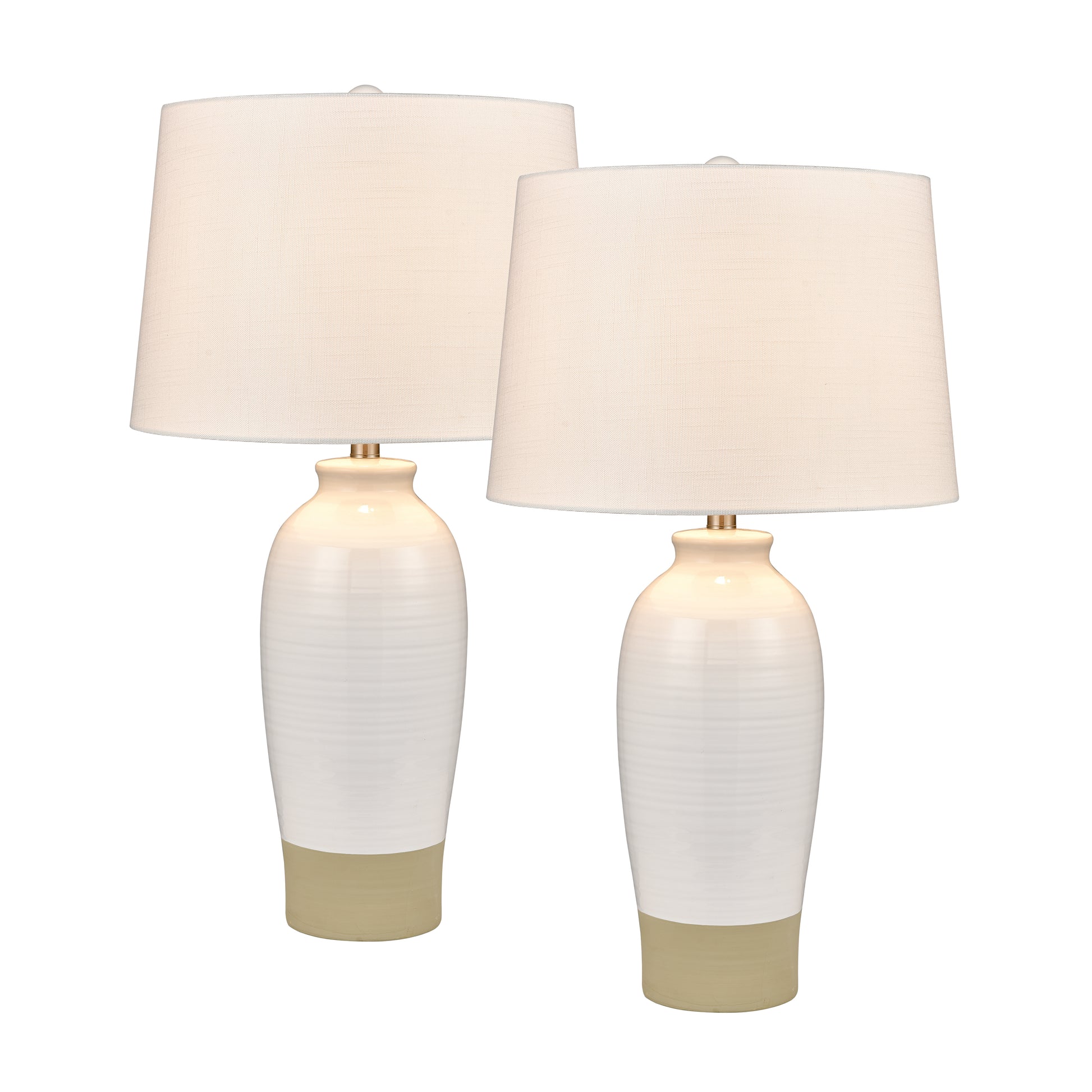 ELK STUDIO S0019-9469/S2 Peli 29'' High 1-Light Table Lamp - Set of 2 White