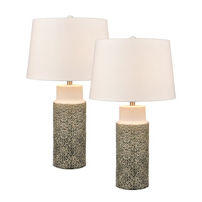 ELK STUDIO S0019-9471/S2 Tula 30'' High 1-Light Table Lamp - Set of 2 Gray