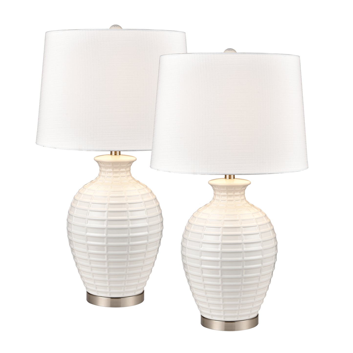 ELK STUDIO S0019-9472/S2 Junia 28'' High 1-Light Table Lamp - Set of 2 White