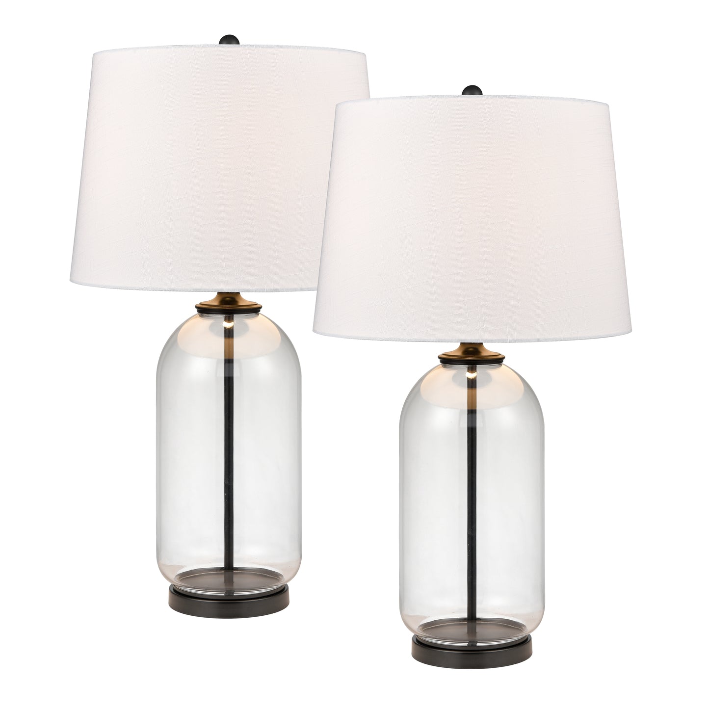 ELK STUDIO S0019-9480/S2 Lunaria 31'' High 1-Light Table Lamp - Set of 2 Clear