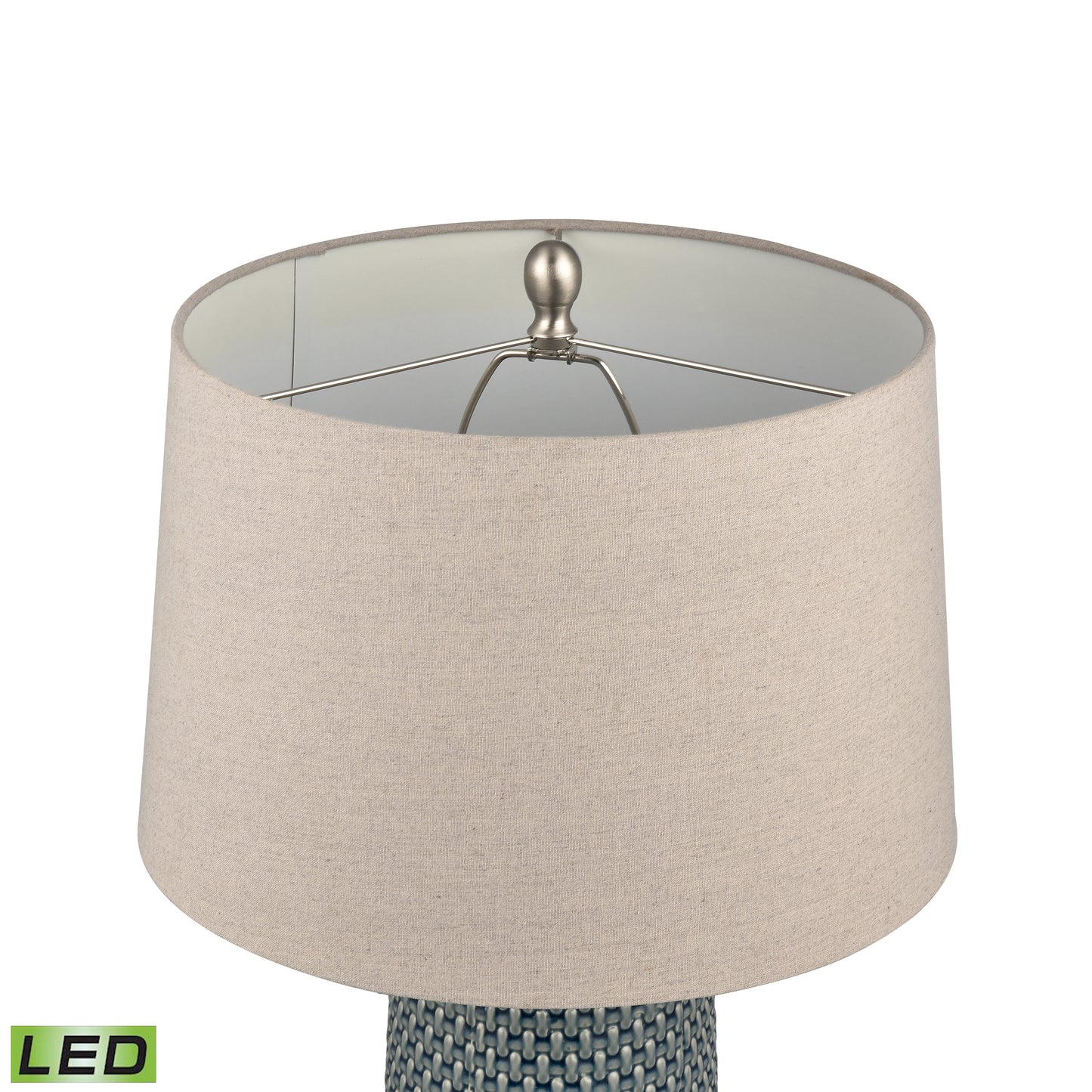 ELK STUDIO S0019-9484-LED Dawlish Bay 31'' High 1-Light Table Lamp - Blue - Includes LED Bulb