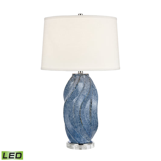 ELK STUDIO S0019-9538-LED Blue Swell 28'' High 1-Light Table Lamp - Includes LED Bulb