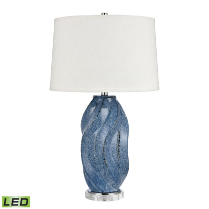 ELK STUDIO S0019-9538-LED Blue Swell 28'' High 1-Light Table Lamp - Includes LED Bulb