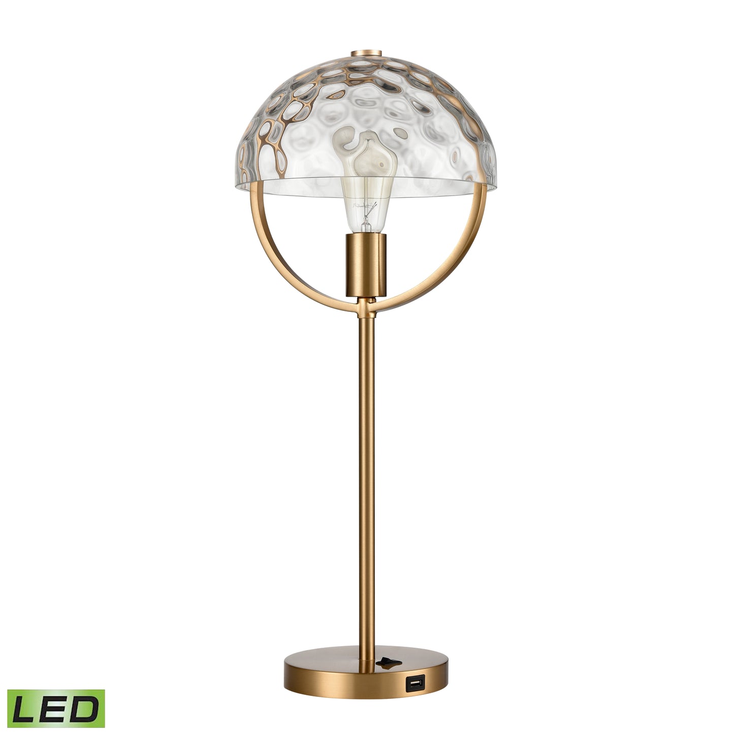 ELK STUDIO S0019-9562-LED Parsons Avenue 24'' High 1-Light Desk Lamp - Aged Brass - Includes LED Bulb