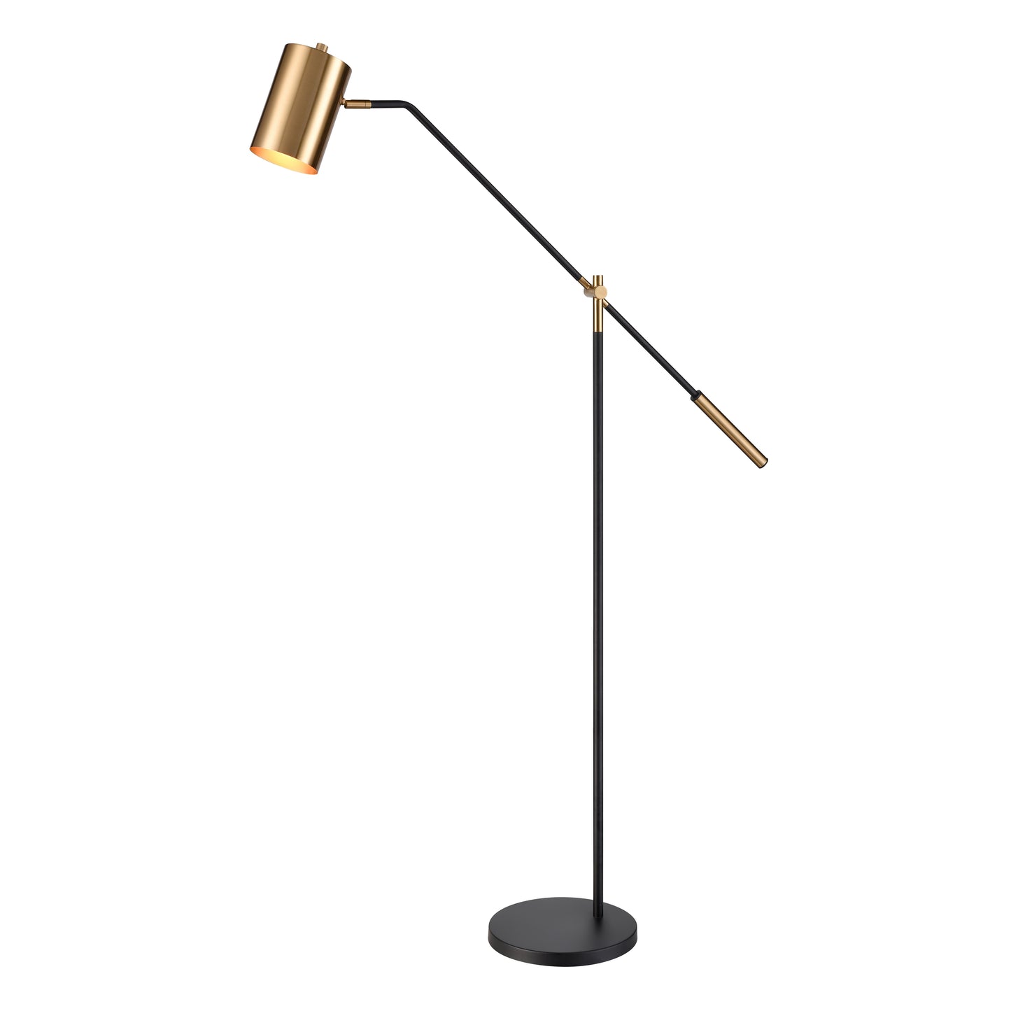 ELK STUDIO S0019-9565 Oliver Avenue 64'' High 1-Light Floor Lamp - Matte Black