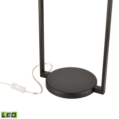 ELK STUDIO S0019-9580-LED Bell Jar 28'' High 1-Light Desk Lamp - Matte Black - Includes LED Bulb