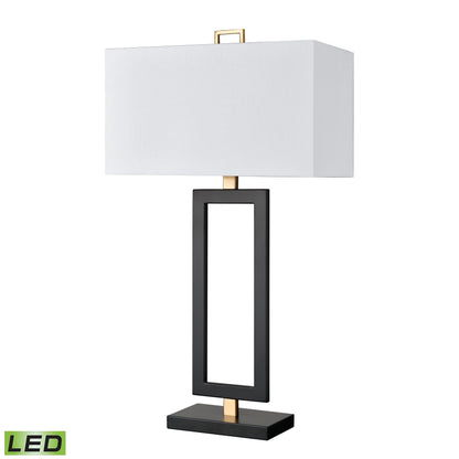 ELK STUDIO S0019-9587-LED Composure 29'' High 1-Light Table Lamp - Matte Black - Includes LED Bulb