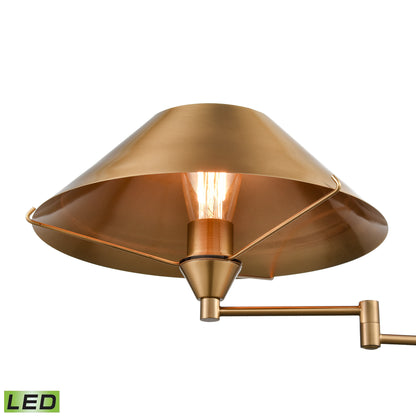 ELK STUDIO S0019-9604-LED Arcadia 63'' High 1-Light Floor Lamp - Aged Brass - Includes LED Bulb