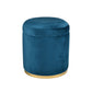 ELK STUDIO S0035-9180 Raina Ottoman - Navy