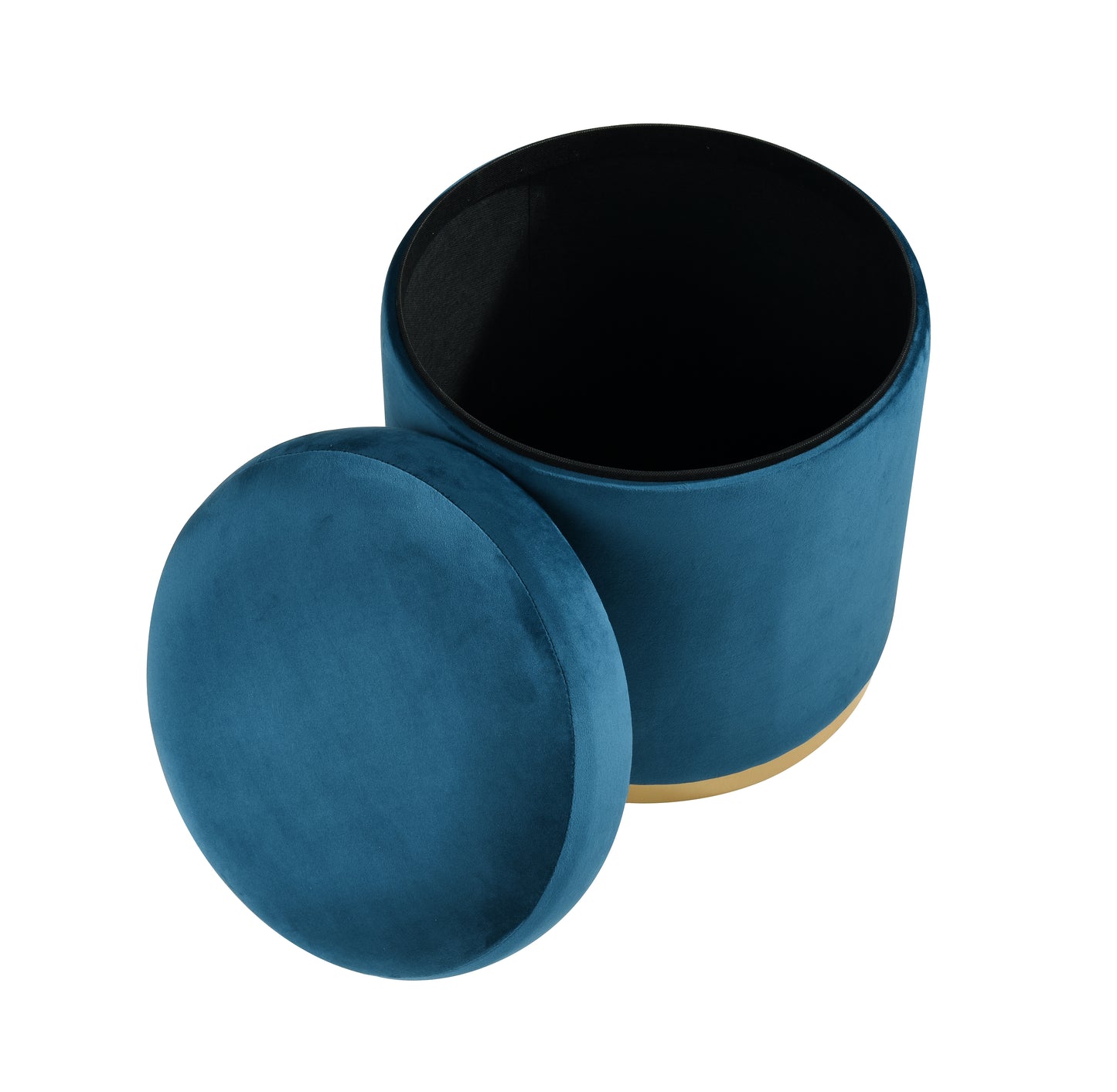 ELK STUDIO S0035-9180 Raina Ottoman - Navy