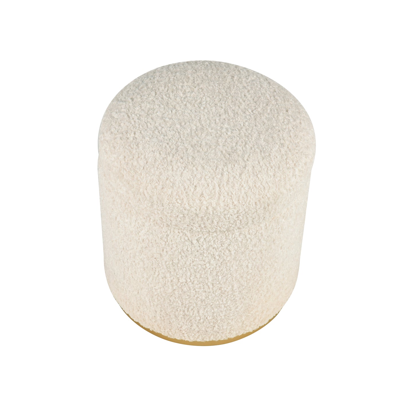 ELK STUDIO S0035-9183 Raina Ottoman - Beige Boucle