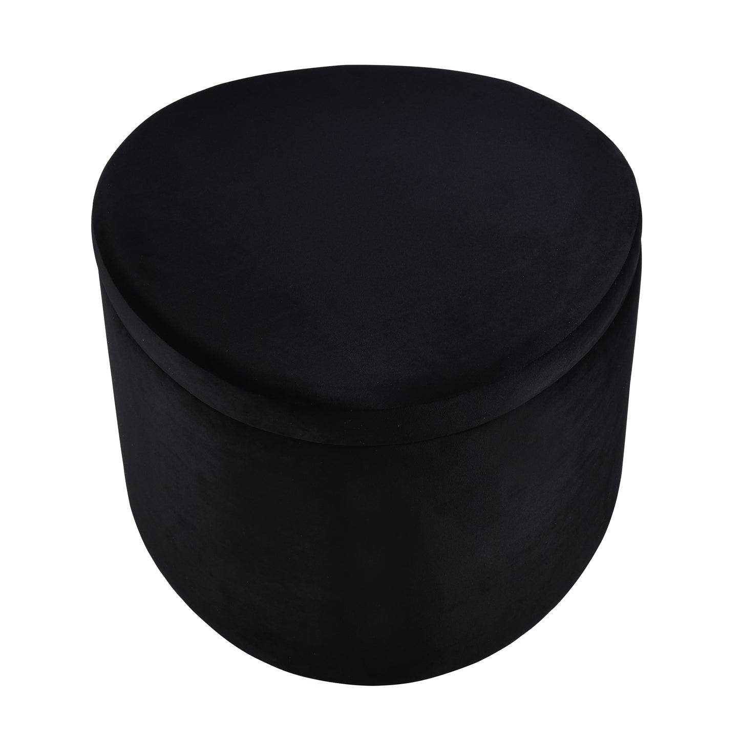 ELK STUDIO S0035-9184 Linder Ottoman - Black