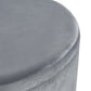 ELK STUDIO S0035-9185 Linder Ottoman - Charcoal