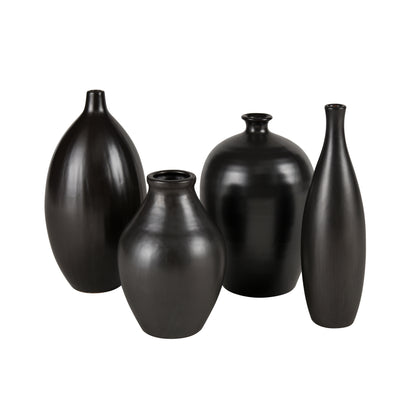 ELK STUDIO S0037-10192 Faye Vase - Tall Black