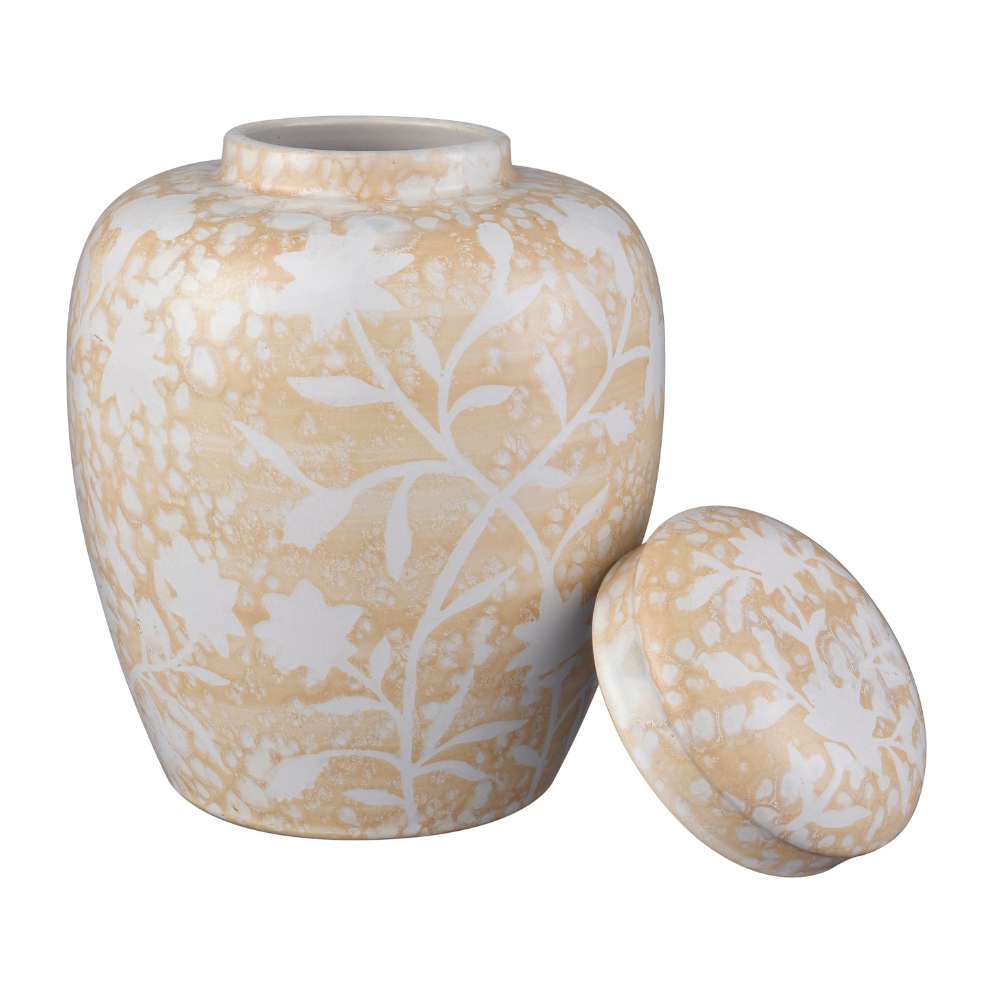 ELK STUDIO S0037-11351/S2 Yvonne Jar - Set of 2 Cream Glazed