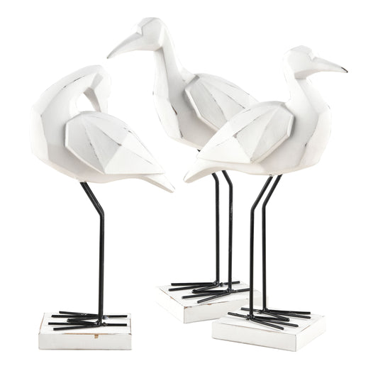 ELK STUDIO S0037-9170/S3 Carroll Bird Sculpture - Set of 3