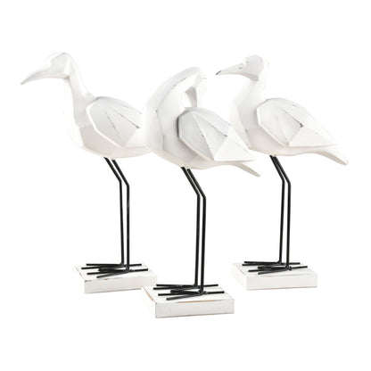 ELK STUDIO S0037-9170/S3 Carroll Bird Sculpture - Set of 3