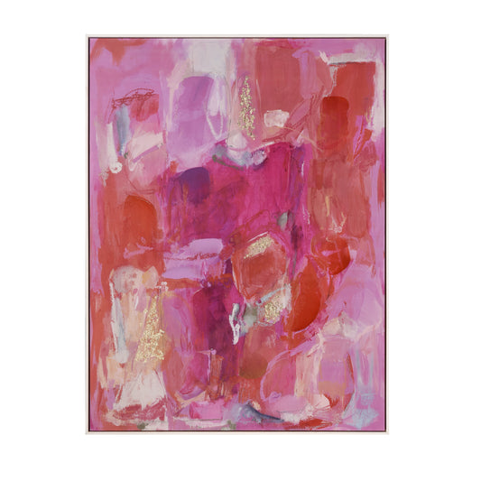 ELK STUDIO S0056-10451 Pink Flush Abstract Framed Wall Art