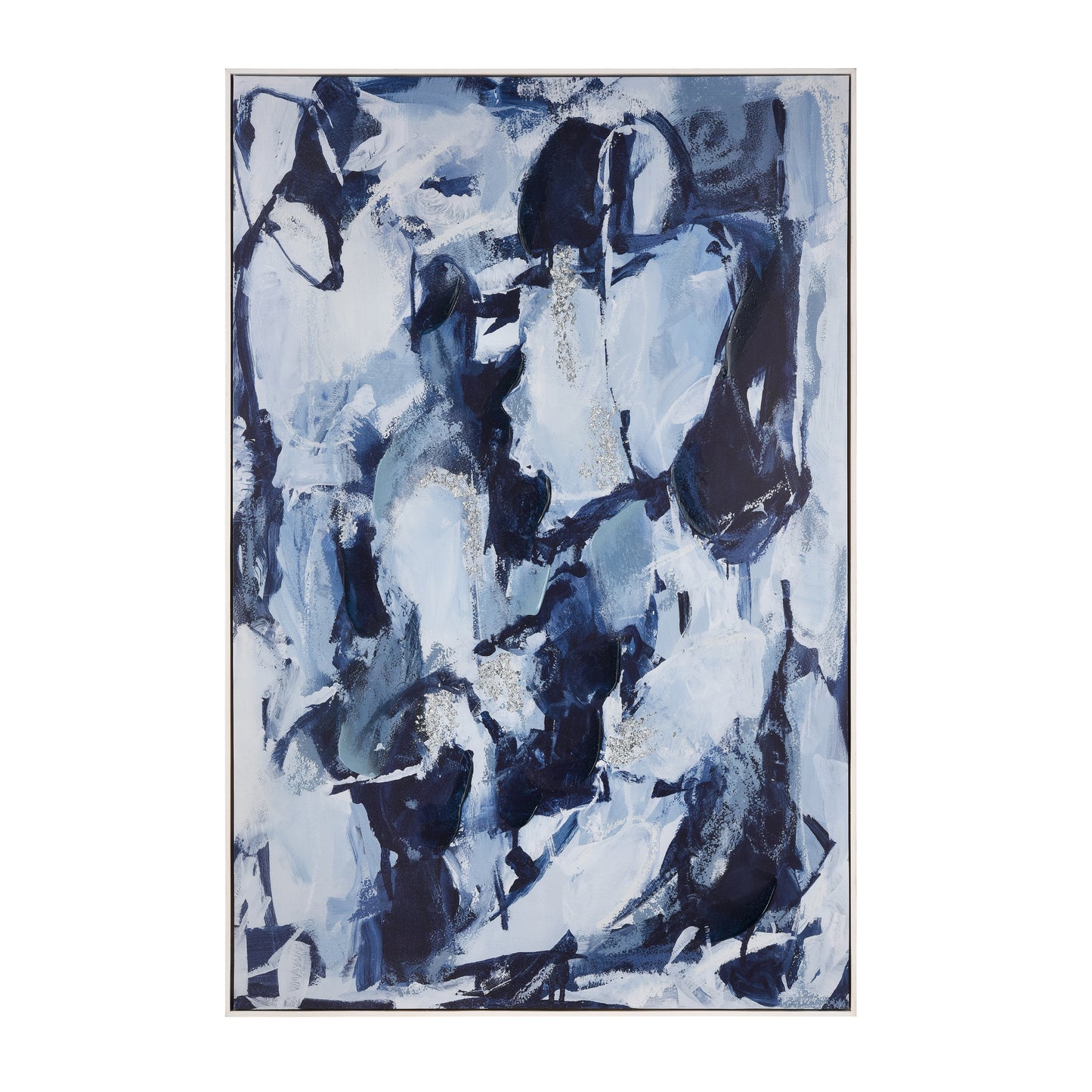 ELK STUDIO S0056-10452 Blue Flush Abstract Framed Wall Art