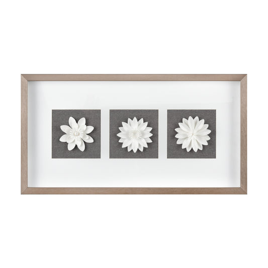 ELK STUDIO S0056-9833 Floral Shadow Framed Wall Art