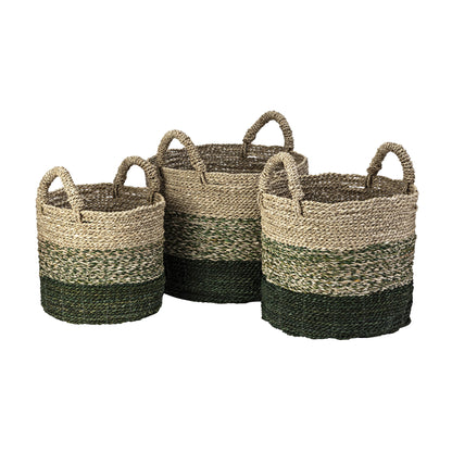 ELK STUDIO S0077-9128/S3 Maton Seagrass Basket - Set of 3