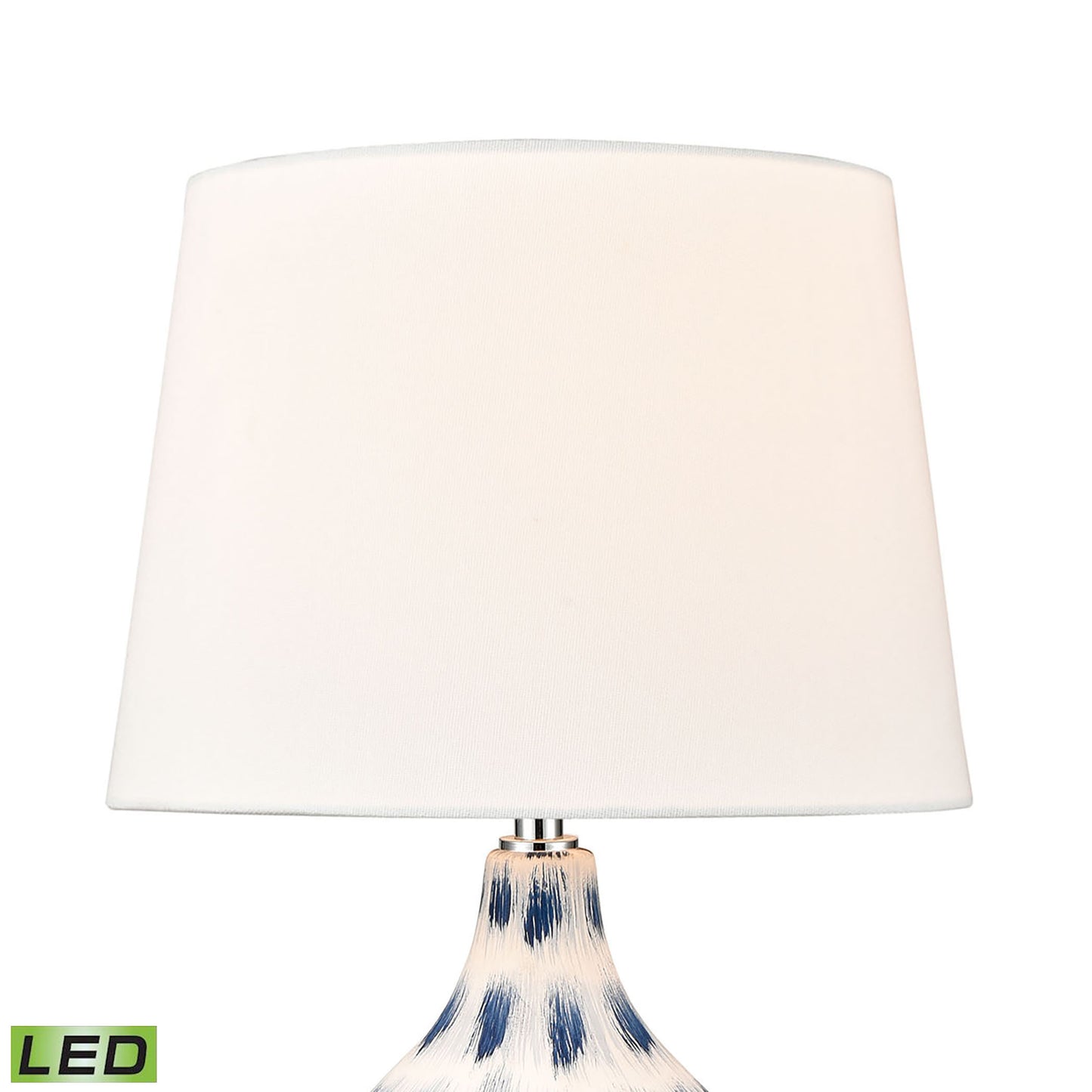 ELK STUDIO S019-7270-LED Colmar 18'' High 1-Light Table Lamp - Blue - Includes LED Bulb