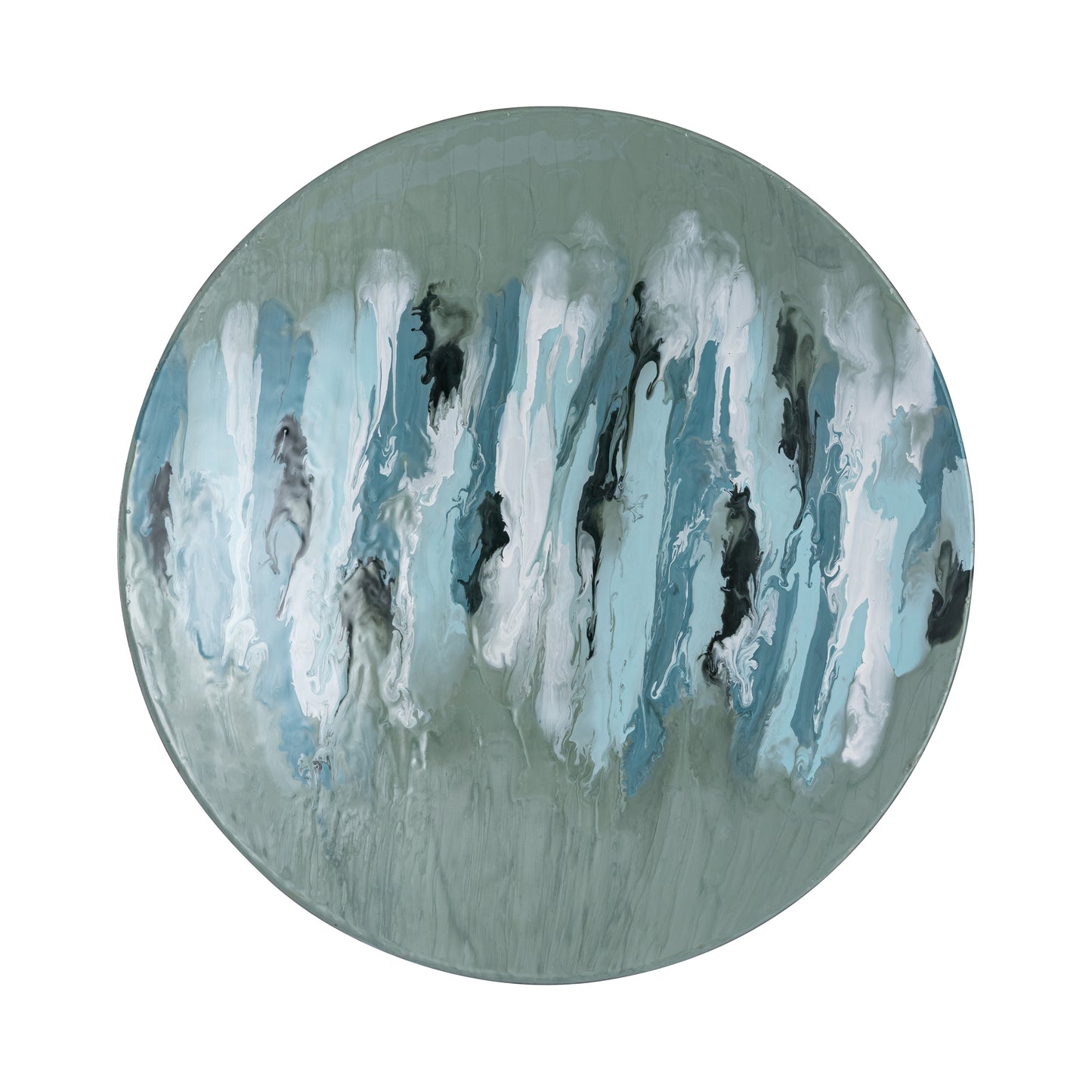 ELK STUDIO S0806-11356/S3 Spindrift Dimensional Wall Art - Set of 3 Seafoam Green Enamel