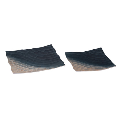 ELK STUDIO S0807-11361/S2 Colin Tray - Set of 2 Bronze Ombre