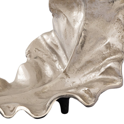 ELK STUDIO S0807-11371 Lamina Leaf Object - Silver