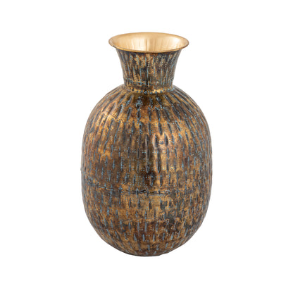 ELK STUDIO S0807-9777 Fowler Vase - Round Patinated Brass