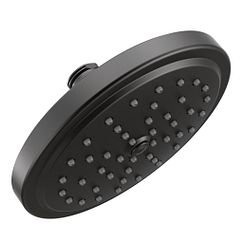 MOEN S176EP15BL Moen Matte black one-function 6-3/4" diameter spray head rainshower, Matte Black