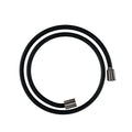 AXOR 28227340 Shower Solutions Textile Hose with Cylindircal and Conical Nut, 49" - Brushed Black Chrome