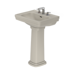 TOTO LPT532.8N#03 Promenade 24" X 19-1/4" Rectangular Pedestal Bathroom Sink For 8 Inch Center Faucets - Bone