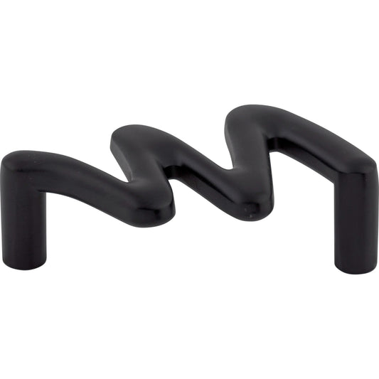 TOP KNOBS M566 Squiggly 2 1/2" Center to Center Bar Pull , Flat Black