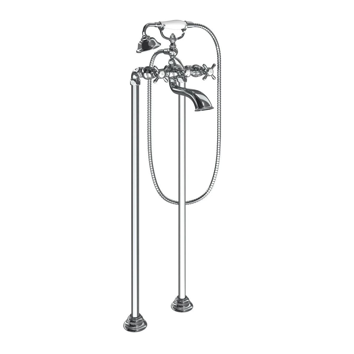 MOEN S22105 Weymouth Two-Handle Tub Filler Including Handheld Shower - Chrome