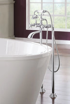 MOEN TS25105 Weymouth Floor Mount Tub Filler Riser - Chrome