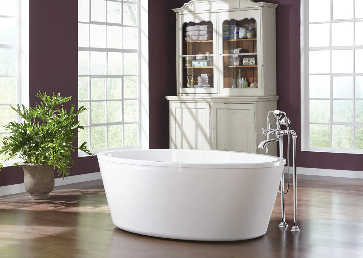 MOEN TS25105 Weymouth Floor Mount Tub Filler Riser - Chrome