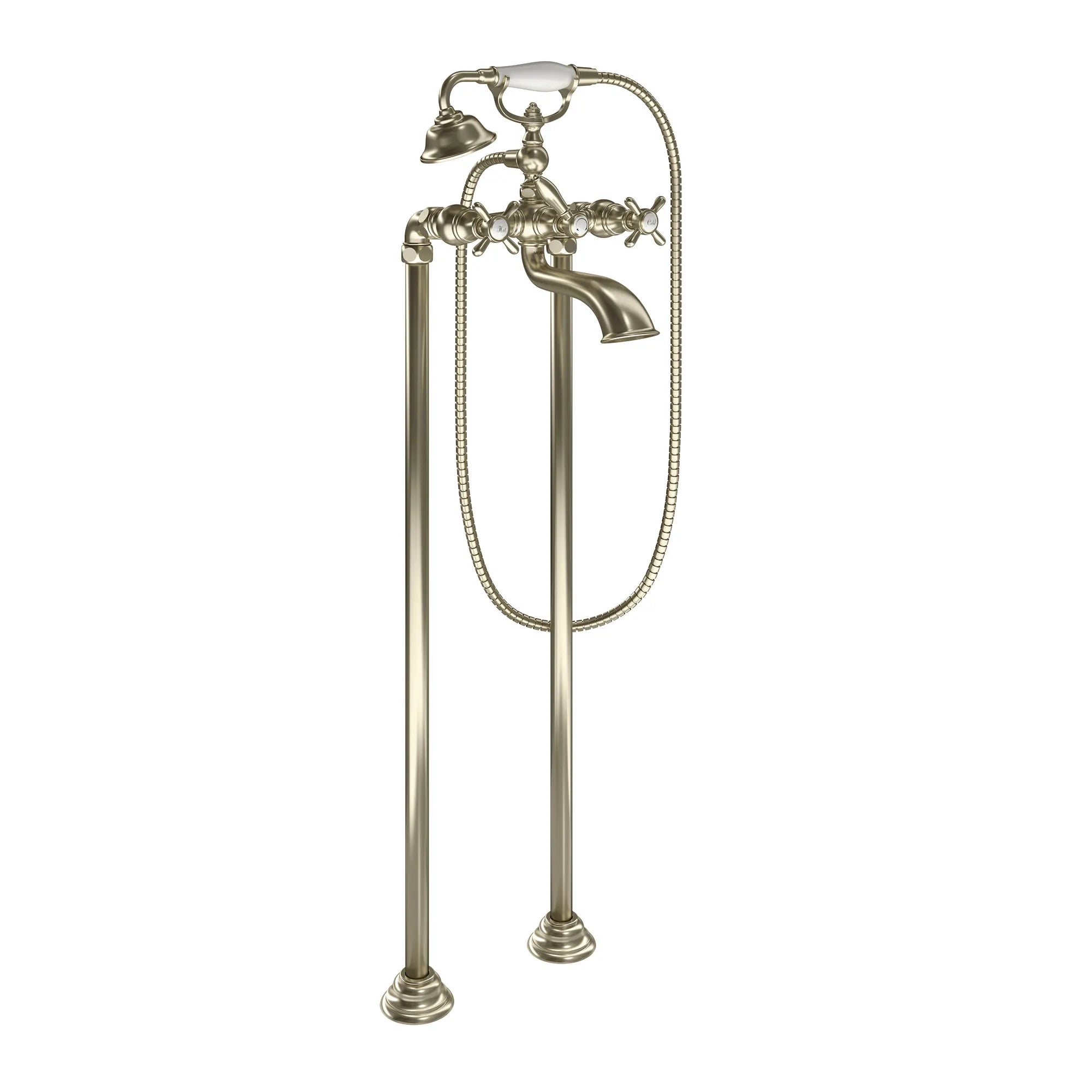 MOEN S22105BN Weymouth Two-Handle Tub Filler Including Handheld Shower - Brushed Nickel