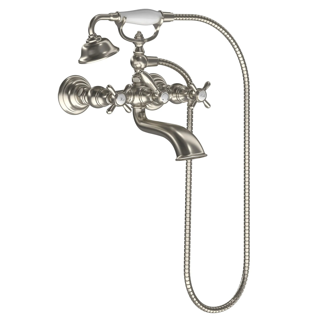 MOEN S22105BN Weymouth Two-Handle Tub Filler Including Handheld Shower - Brushed Nickel