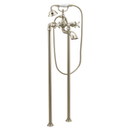 MOEN S22105NL Weymouth Two-Handle Tub Filler Includes Hand Shower - Polished Nickel